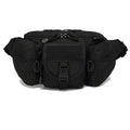 Tactical Waist Bag Nylon 35 x 10 x 17 cm - Black