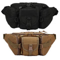 Tactical Waist Bag Nylon 35 x 10 x 17 cm - Khaki - view 3