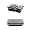 Takeout Containers with Clear Lids and Black Base, Pack of 30 - 950ml - view 3