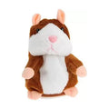 Talking Hamster Plush Toy with Voice Mimicry - Light Brown