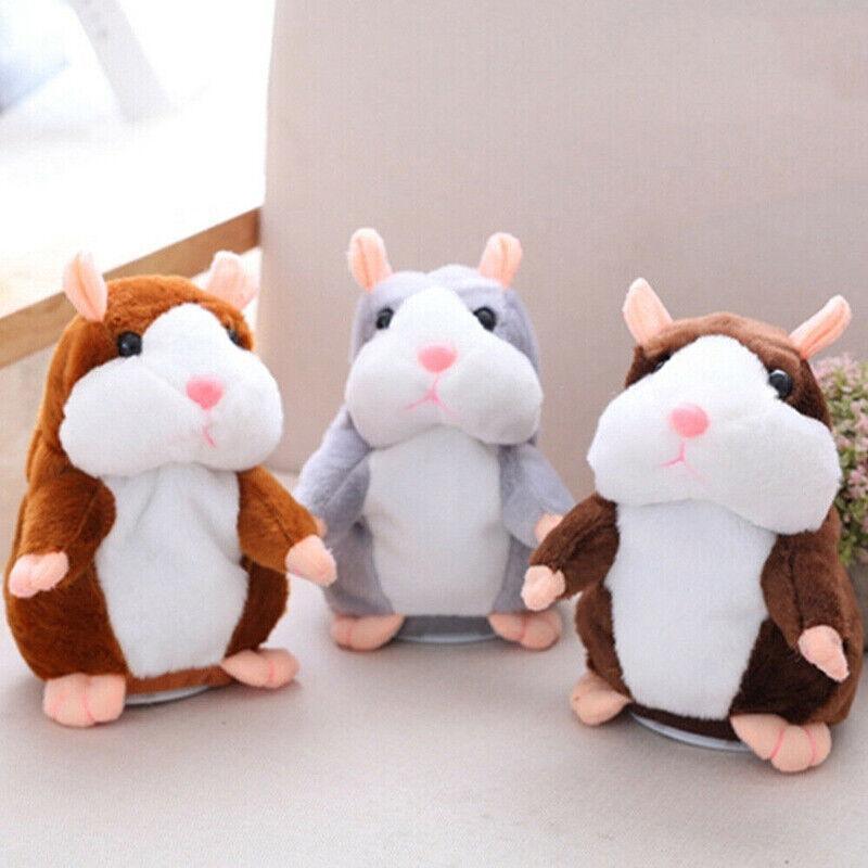 Talking Hamster Plush Toy with Voice Mimicry - Light Brown - view 4