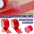 Tamper Evident Sealing Tape with Void Message, Red - 5 cm x 50 m - view 2