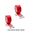 Tamper Evident Sealing Tape with Void Message, Red - 5 cm x 50 m - view 3