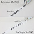 Tamper Proof Sealing Tape, Pack of 5 - Thank You in Black Serif Lettering - view 5