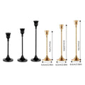 Taper Candle Holders, Set of 3 - Black - view 4