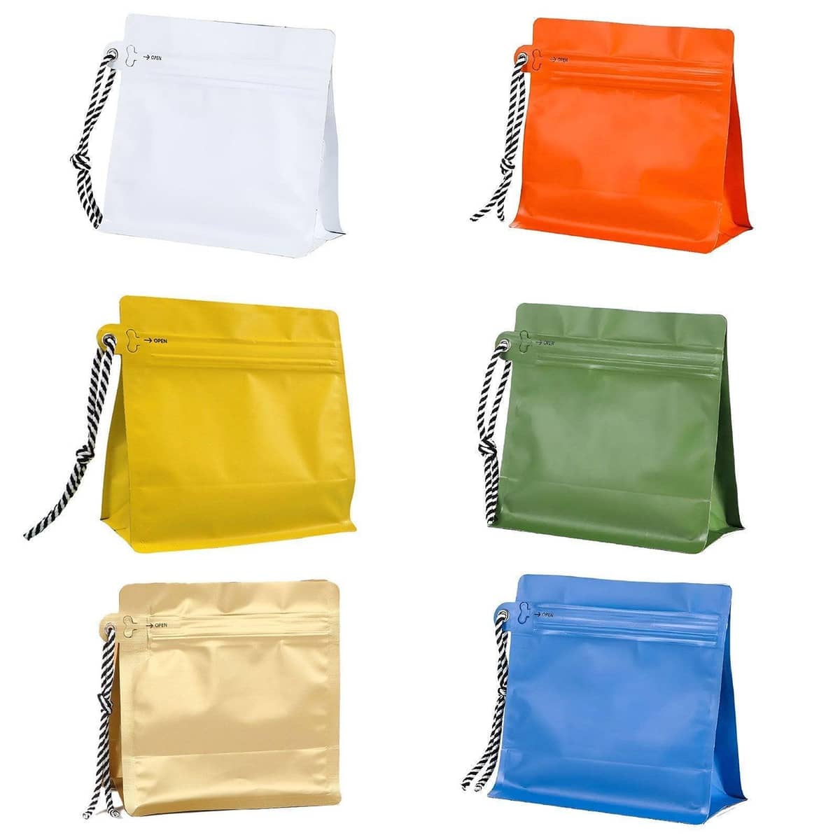 Tea and Coffee Storage Bags, Pack of 20 - Blue, Small (16 x 16 cm) - view 3