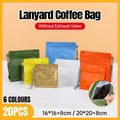 Tea and Coffee Storage Bags, Pack of 20 - Green, Small (16 x 16 cm) - view 2