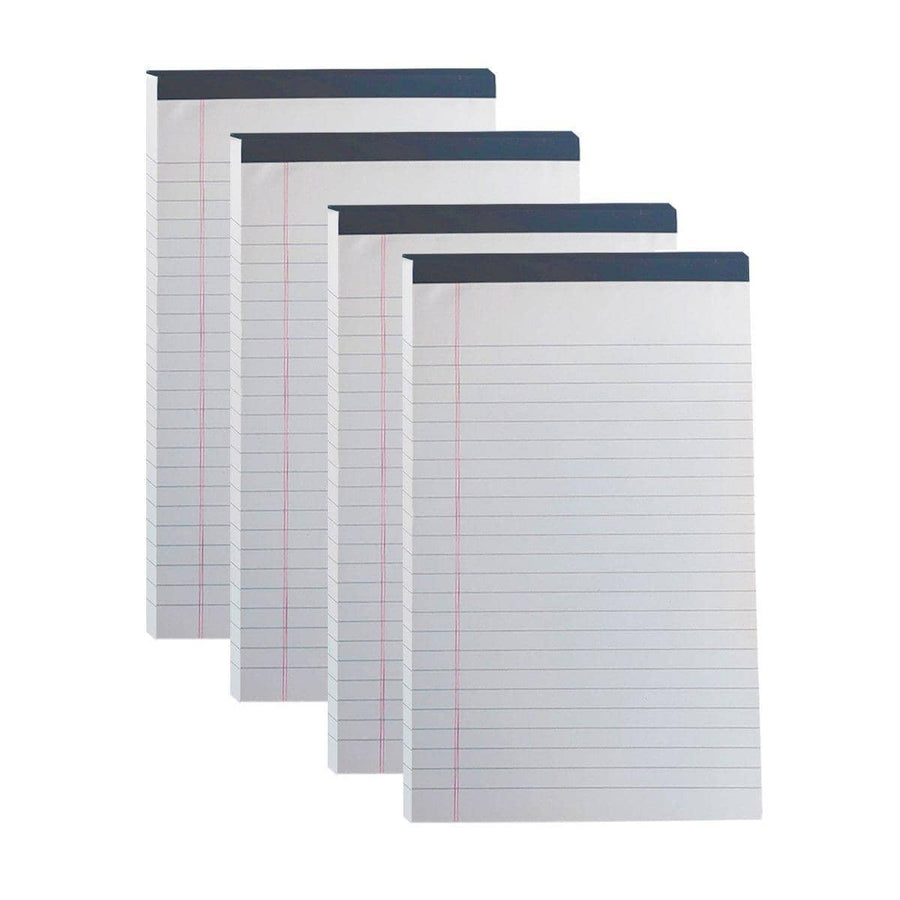 Tearable Lined Notepads, Pack of 4 - White