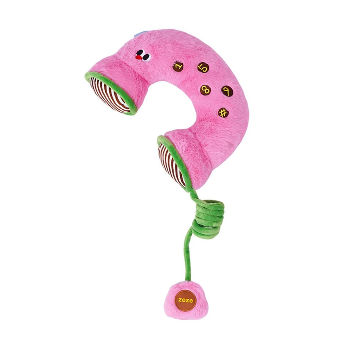 Telephone Shape Pet Pillow Cushion for Dogs and Cats - Pink