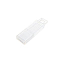 Telescopic Clear Mini Storage Boxes, Pack of 20 - Size 1 (2.6 x 1.35 x 7.4 cm)