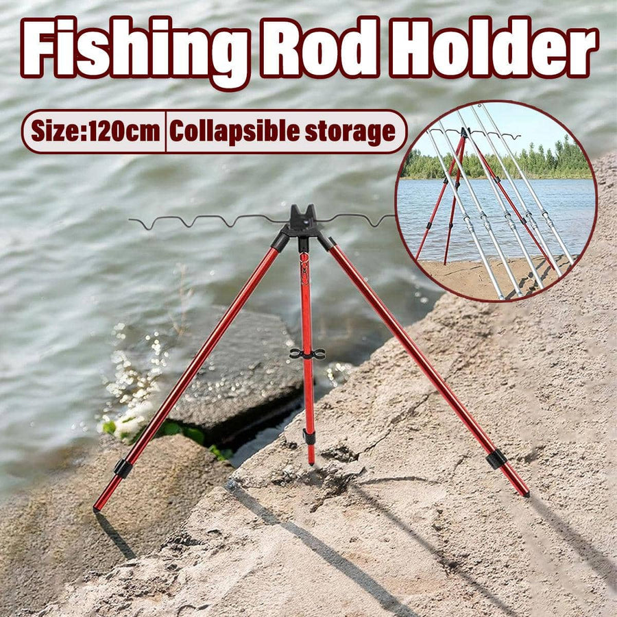 Telescopic Fishing Rod Holder, Ground Insert Stand, Adjustable 56 to 120 cm