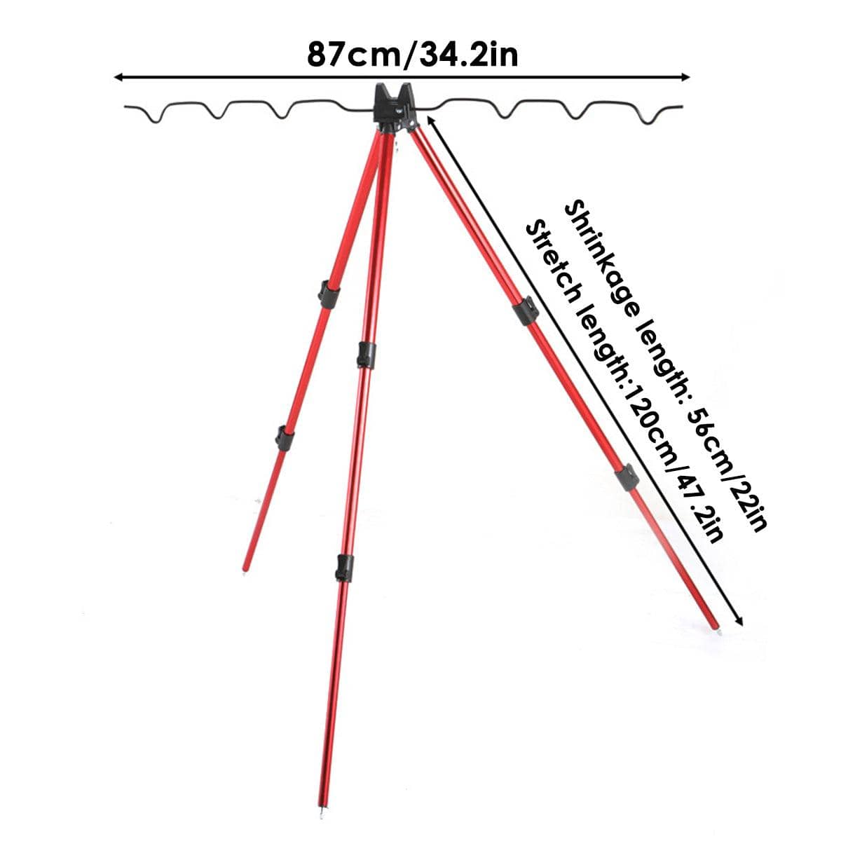 Telescopic Fishing Rod Holder, Ground Insert Stand, Adjustable 56 to 120 cm - view 3