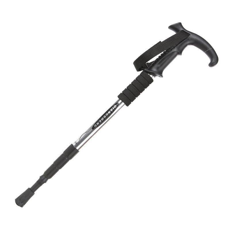Telescopic Folding Walking Stick, Adjustable 53-110 cm - Silver