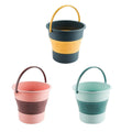 Telescopic Folding Water Bucket 16.8 L - Dark Blue and Yellow - view 3