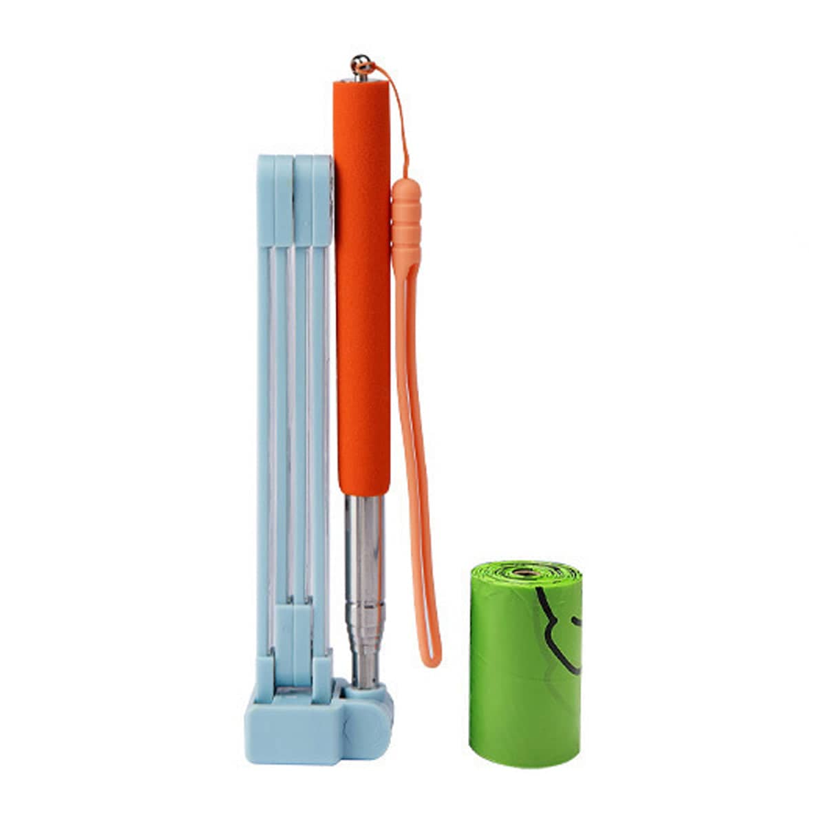 Telescopic Portable Poop Picker with Non Slip Handle and Waste Bag Holder for Dogs - view 2