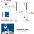 Telescopic Projector Ceiling Mount Bracket, 43 to 65 cm Adjustable - view 4