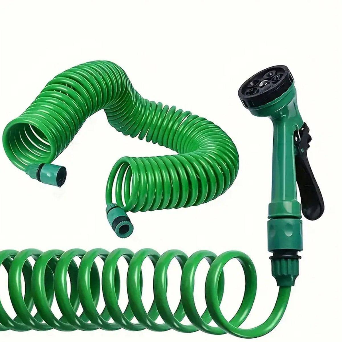 Telescopic Spring Garden Hose with 5 Mode Spray Nozzle - 20 m Long - view 3