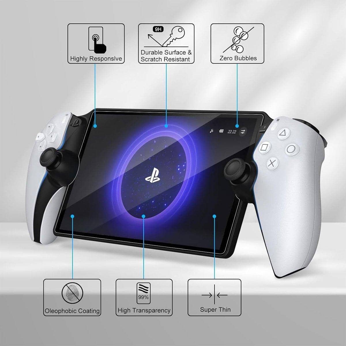 Tempered Glass Screen Protector for PlayStation Portal - view 3