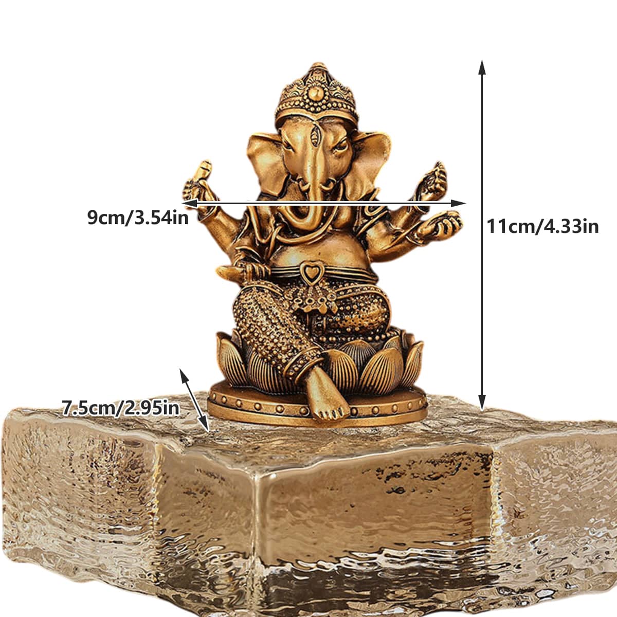 Thai Elephant Resin Ornament for Home, Office and Desktop Zen Decor - view 3