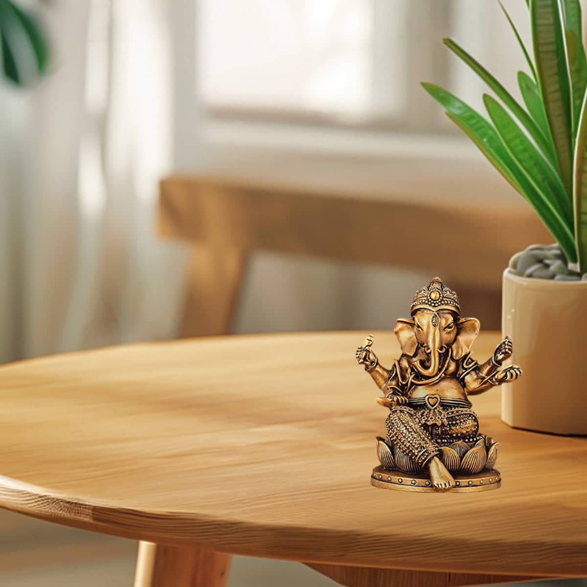 Thai Elephant Resin Ornament for Home, Office and Desktop Zen Decor - view 4