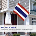 Thailand Flag 150 x 90 cm, Outdoor and Indoor Polyester Flag with Metal Grommets - view 3