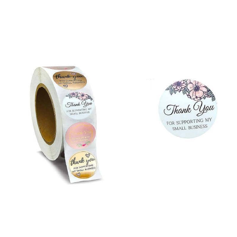 Thank You Sticker Labels 10 Rolls 3.8 cm (1.5 Inch) for Envelopes and Packaging
