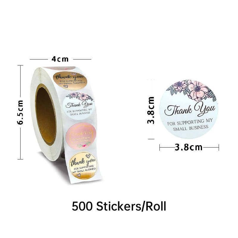 Thank You Sticker Labels 10 Rolls 3.8 cm (1.5 Inch) for Envelopes and Packaging - view 5