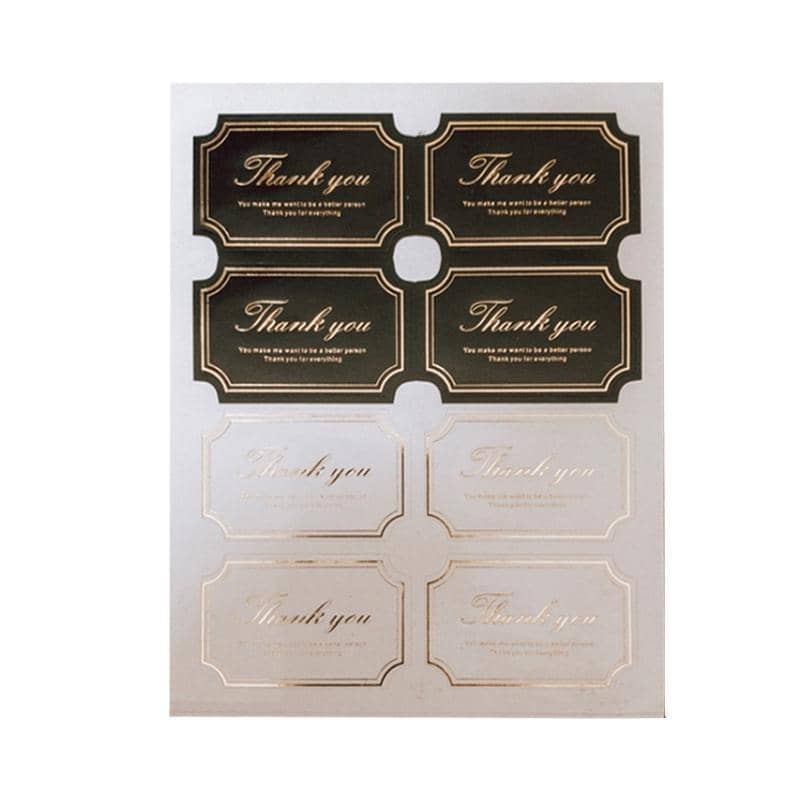 Thank You Sticker Rolls - Style 10, 8 x Pack of 5