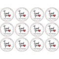 Thank You Sticker Rolls - Style 11, 12 x Pack of 5