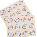 Thank You Sticker Rolls - Style 12, 12 x Pack of 5