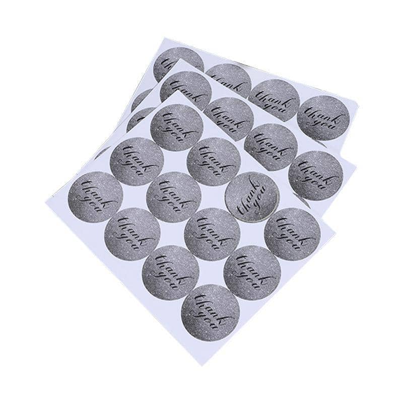 Thank You Sticker Rolls - Style 7, 12 x Pack of 5