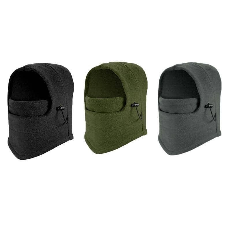 Thermal Fleece Balaclava Face Mask Hood - Army Green - view 3