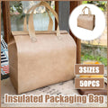 Thermal Insulated Takeaway Bags with Handles, Pack of 50 - Large (26 x 26 x 17 cm) - view 2