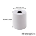 Thermal Paper Rolls Bright White Smooth Edge for POS Receipt Printers, 57 x 35 mm - 20 Rolls - view 3