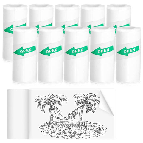 Thermal Sticker Paper Rolls 57 x 25 mm for Portable Printers - Number 3