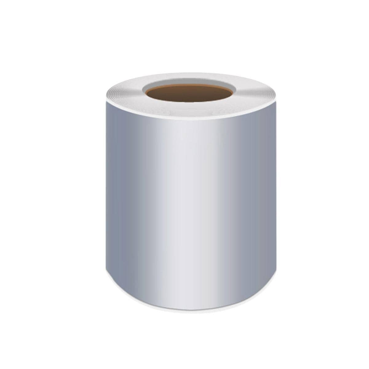 Thermal Transfer Labels in Matt Silver - 100 x 150 mm, 300 per Roll