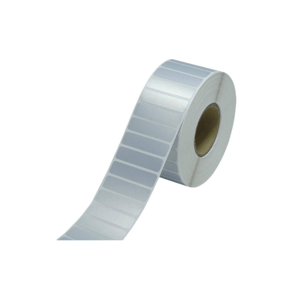 Thermal Transfer Labels in Matt Silver - 40 x 10 mm, 4,000 per Roll