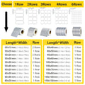 Thermal Transfer Labels in Matt Silver - 40 x 10 mm, 4,000 per Roll - view 5