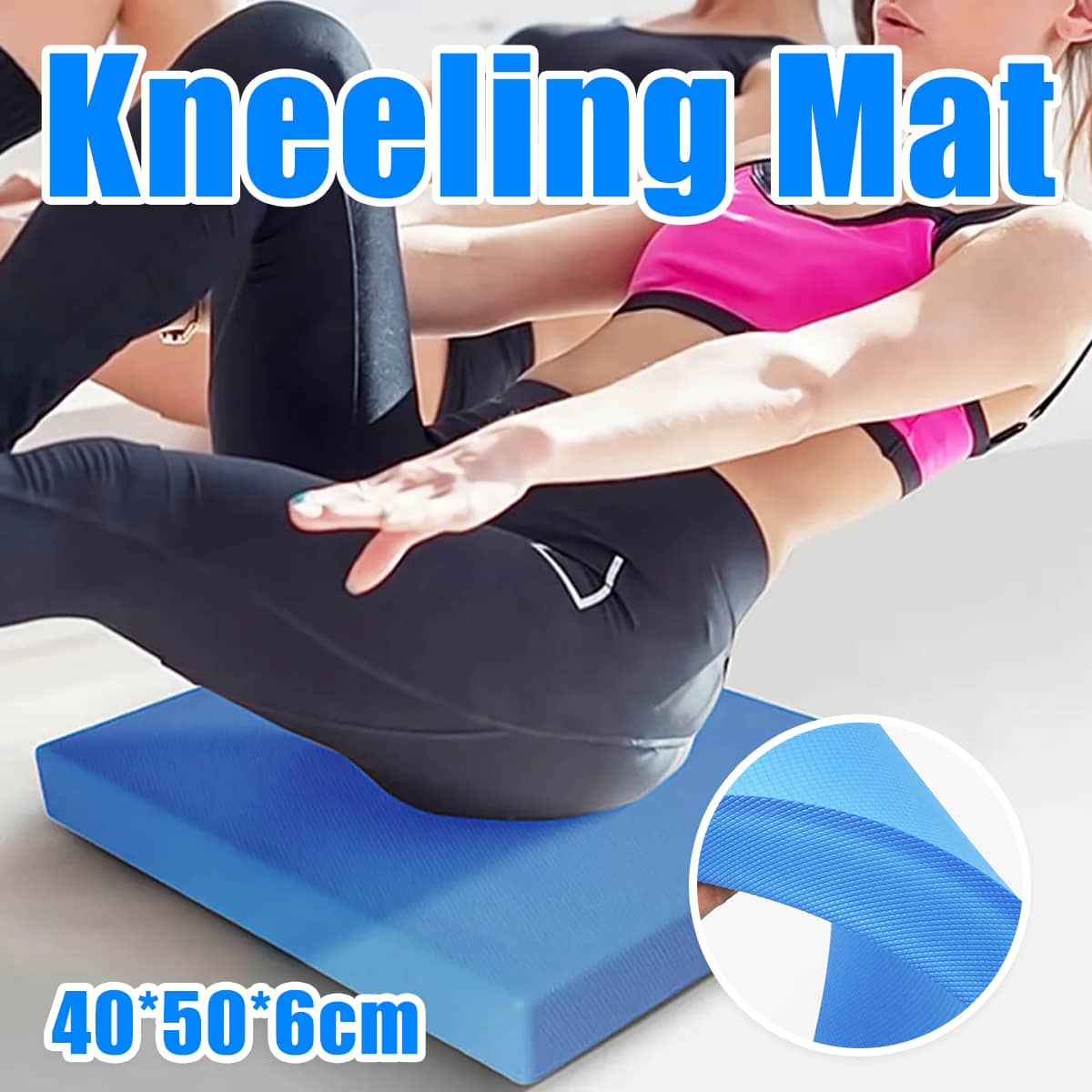 Thick Kneeling Mat, 6 cm Anti-Slip Foam Pad for Yoga and Home Gym