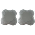 Thick Yoga Kneeling Mats for Knees and Elbows, Set of 2 - Grey