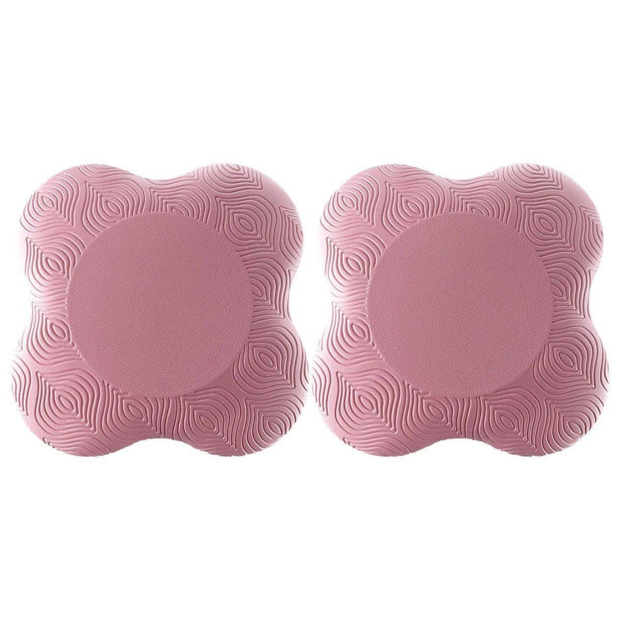 Thick Yoga Kneeling Mats for Knees and Elbows, Set of 2 - Pink