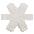 Thickened Felt Pan Protector Mats, Set of 12 - Off White