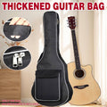 Thickened Guitar Gig Bag Backpack for 41 Inch (104 cm) Acoustic Guitars, Black