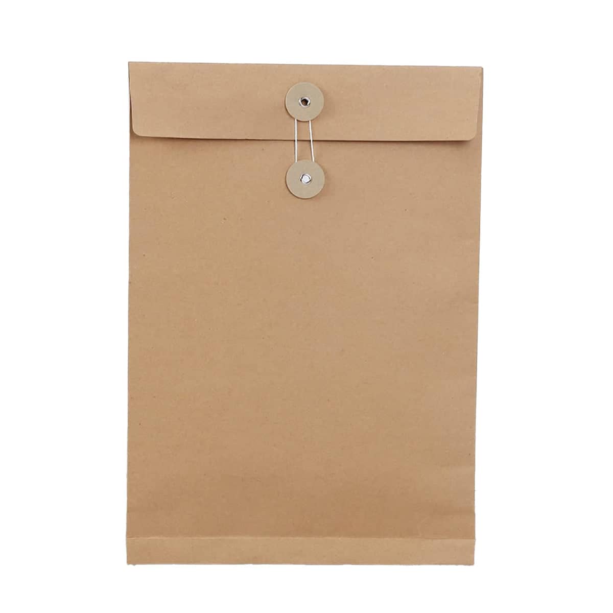 Thickened Kraft Paper File Bag with String Tie, Pack of 100 - view 2