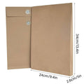 Thickened Kraft Paper File Bag with String Tie, Pack of 100 - view 3