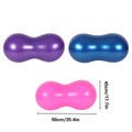 Thickened Peanut Shape Yoga Pilates Ball Anti Burst Stability Trainer with Pump - Pink - view 4