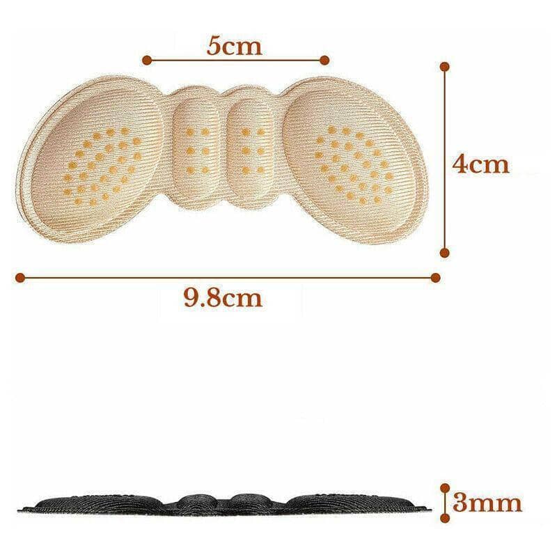 Thin Heel Grip Pads for Shoes, 1 Pair - Beige - view 4