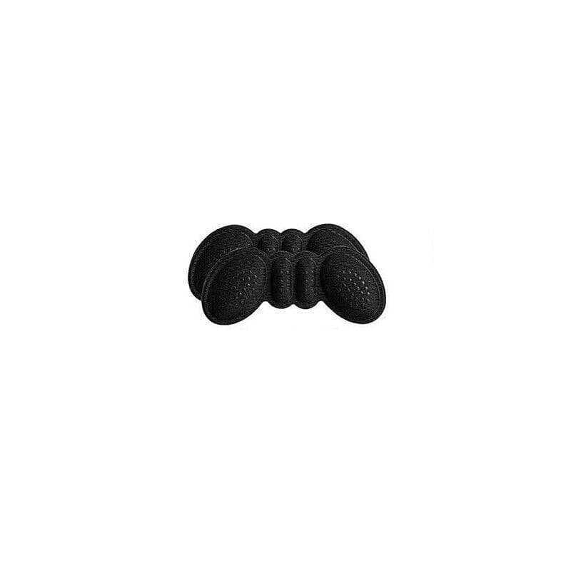 Thin Heel Grip Pads for Shoes, 1 Pair - Black