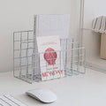 Three Layer Iron Office Document Organiser Rack Magazine Shelf - view 4