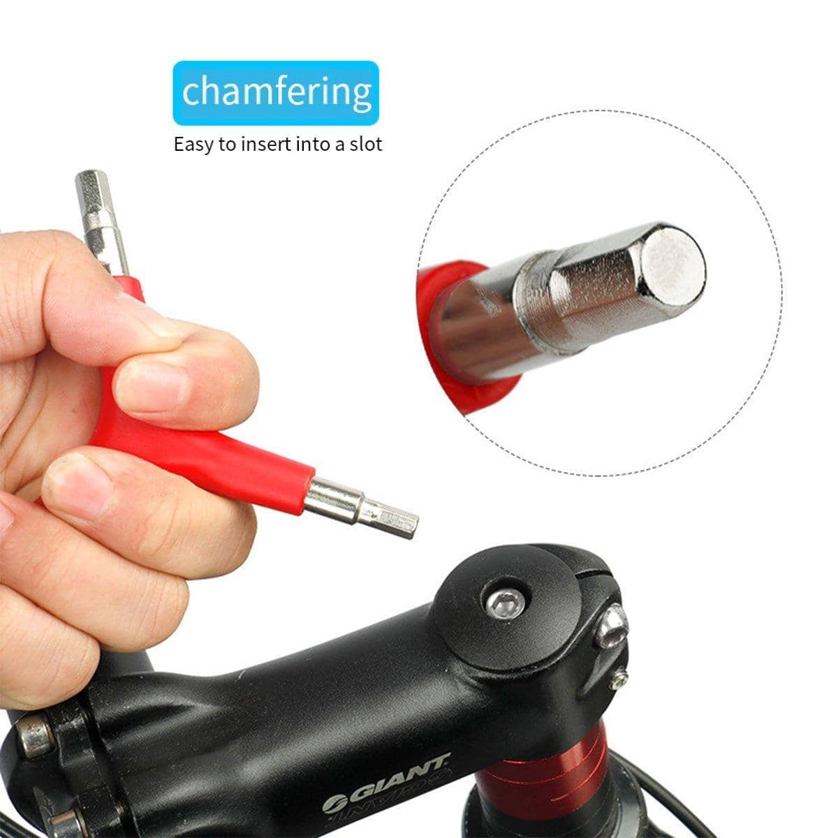 Three Prong Hex Socket Bike Repair Tool for Mountain Bike Maintenance, Pack of 2 - view 4
